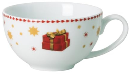 Hutschenreuther Christmas Love Kombi-Obertasse 0,260 l, Rot und Beige