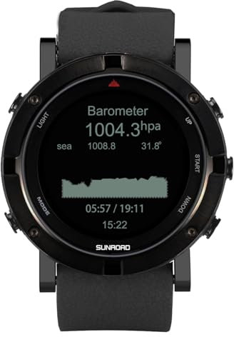 Orologio da uomo con GPS, impermeabile fino a 5 atm, sportivo, con cardiofrequenzimetro, barometro, altimetro, bussola, pedometro, triathlon