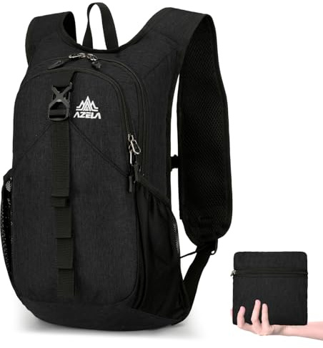 TRIWONDER Wanderrucksack, 15L Ultraleicht Faltbarer Reiserucksack, Atmungsaktiv Daypack für Outdoor, Unisex