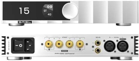 SMSL PA400 GaN HiFi-Verstärker | 250W Stereo Klasse D Endstufe | XLR-symmetrischer, RCA, XLR-Mono-Eingang | Galliumnitrid-Verstärker für Heimaudio und Desktop