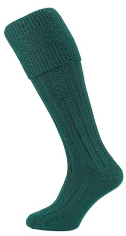 Veesori Men's Scottish Highland Wear Wool Rich Kilt Hose Socks – Traditional Warm Comfortable Calf Length Leg Warmers, Ceilidhs & Formal Events, UK Size 6-11