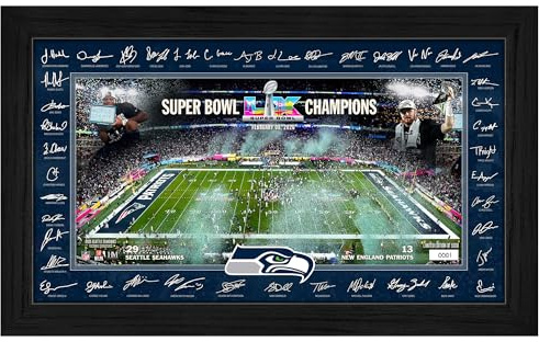 Highland Mint Seattle Seahawks Super Bowl LX Champions Signature Frame