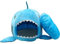 BADASS SHARKS Hai-Motive Hundehütte Hundebett Hundekörbchen Katzenbett mit Kissen Hundehaus Haustier Schlafsack für drinnen Waschbar Haus & Sofa 42cm (Blau-50cm)