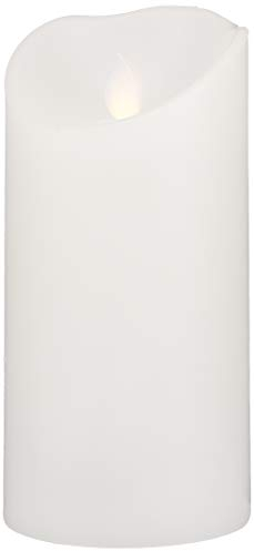 LED-Wachskerze M-Twinkle Flame, weiss