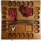 LOGOPLAY Kalaha für 2 bis 4 Spieler - Hus - Bao - Bohnenspiel - Muschelspiel - Edelsteinspiel - Steinchenspiel aus Samena-Holz