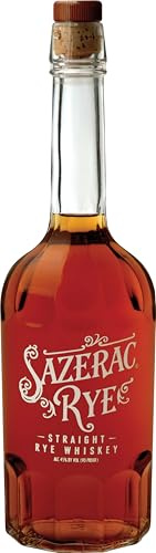 SAZERAC RYE - 6 ans - Rye Whiskey - 45% Alcool - Origine : Etats-Unis/Kentucky - Bouteille 70 cl