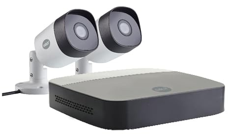 YALE SV-4C-2ABFX-2 Smart Home CCTV Kit x2 Outdoor Nachtsichtkameras 1080p 1TB Festplatte APP gesteuert, 3600 W, 220 V, Multicolour