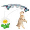 Fliyeong Premium Quality Pet Cat Dog Giocattoli Giocattoli Elettrici Rotanti Farfalla Gattino Gioca Sede Scratch Teaser Filo di Acciaio