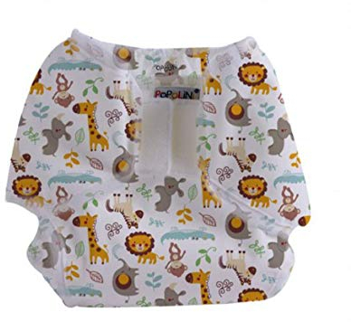 Popollini PopoWrap atmungsaktive Überhose, Klettverschluss mit Auslaufschutz (S - 3-6 kg)