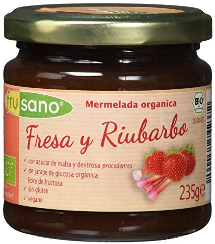 FRUSANO Mermelada DE Fresa con RUIBARBO, No aplicable