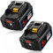 Topbatt 2X Remplacement Batterie pour 18V 5.0Ah pour BL1850B BL1850 BL1860B BL1860 BL1840 (Rouge)