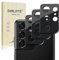 Diruite 3-Pack for Samsung Galaxy S21 Ultra 5G Camera Lens Protector Metall Lens Protective for Samsung Galaxy S21 Ultra 5G Camera Lens Protector-Black