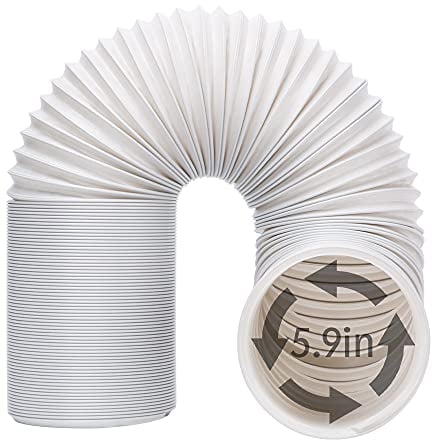 UNAOIWN Portable Air Conditioner Exhaust Hose. AC Vent Hose with 5.9/15CM Diameter, Anti-Clockwise Thread & Length up to 78.7 (Length-2M/78.7)