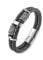 WDBAYXH Armband aus geflochtenem Leder, schwarz, für Herren, Wikinger, Kompass aus Edelstahl und Perlen mit keltischem Knoten mit Magnetverschluss, Schmuck, Armband aus mehrschichtiger Kordel