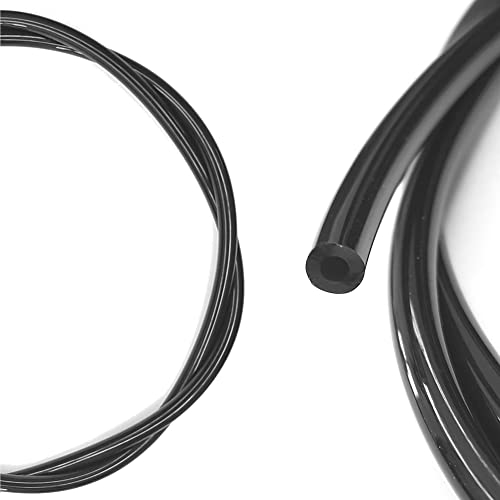 cyclingcolors benzinschlauch 2.5mm innen x 5mm x 1m schwarz silikon kraftstoffschlauch trimmer rasenmäher kettensäge freischneider