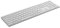 Rapoo E9800M kabellose Tastatur wireless Keyboard flaches Aluminium Design umweltfreundlicher wiederaufladbarer Akku DE-Layout QWERTZ PC & Mac - weiß