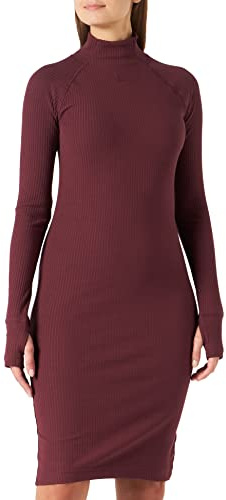 G-STAR RAW Damen Rib Slim Kleid, Purpur (Vineyard Wine D22274-D107-D303), S
