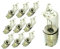 CARALL 10 Stück Halogenlampen 12 V für Auto (H6W BAX9s 12V 6W)