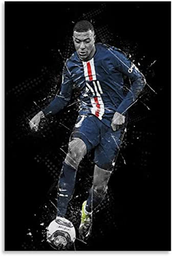Holz Puzzle 1000 Teile Fußball Kylian Mbappe Puzzles für Erwachsene und Kinder anspruchsvoll 1000 Piece 29.5x19.6inch(75x50cm) Kein Rahmen