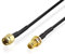 BestPlug 20 Meter SMA Antennen Kabel, RP-SMA Stecker männlich auf RP-SMA Buchse Kupplung weiblich vergoldet, Schwarz