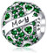 Geburtsstein Mai Charms Anhänger 925 Sterling Silber - Mai Birthstone Bead Charms Perlen Geburtstag mit Zirkonia für Europäische Armbänder Halsketten