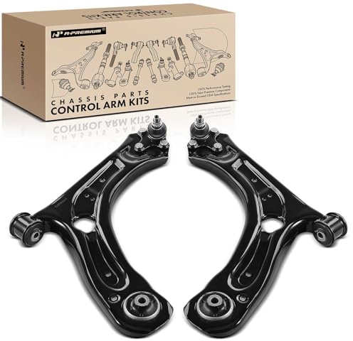 A-Premium 2 x Front Lower Control Arm, with Ball Joint & Bushing, Compatible with Volkswagen Passat 2012-2021, Beetle 2012-2019