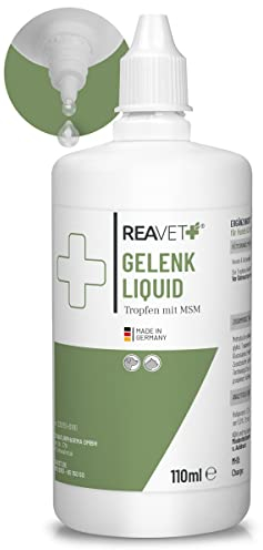 ReaVET Gelenk Liquid 2200 Tropfen für Hunde & Katzen mit MSM, für mehr als 8 Monate für Gelenke & Knochen I Alternative zu Gelenktabletten Kapseln Hund I Besonders hohe Akzeptanz