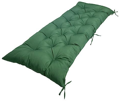 Morbuy Bankauflage Outdoor, Stuhlkissen Bankkissen Wasserfest Bankauflagen Gartenbank-Sitzkissen Weicher Sitzauflage Bank Indoor Bench Cushion Bankpolster Polsterauflage (100 * 50CM,Dunkelgrün)