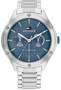 Tommy Hilfiger Multi Zifferblatt Quarz Uhr für Damen mit Edelstahlarmband