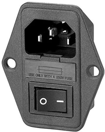 FIGEVIDA Interruttore + Presa + Portafusibile Stufe a Pellet F605 Compatibile per stufa a pellet CADEL