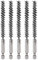 QUARKZMAN 5Pcs Cepillo de Alambre de Acero Inoxidable 8mm Diámetro para Limpieza de Tubos y Conductos con Mango y 1/4 Vástago Hexagonal para Tubos Puertos Rodamientos
