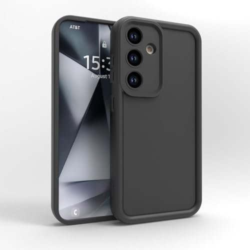PanXCase Cover per Samsung Galaxy A54 - Custodia Silicone Sottile Elegant Disegni Morbida Leggera, Protezione Fotocamera Antiurto Antigraffio Case (Nero)