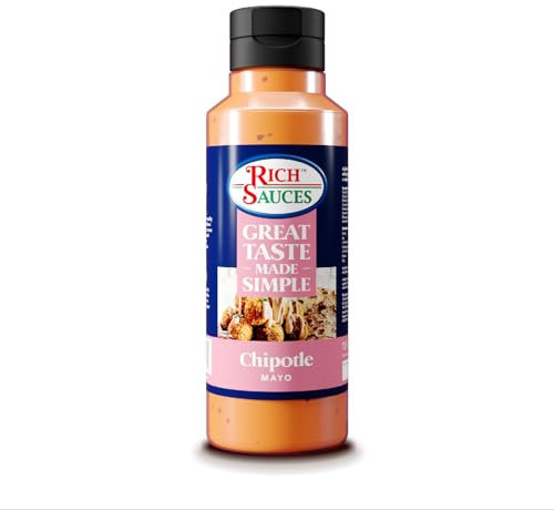 GTMS Vegan Chipotle Mayonnaise | 1 Litre Spicy Smokey Chilli & Lime | Plant Based Thick Mayo Rich Sauce | Dairy, Wheat & Gluten Free Dressing | UK Made