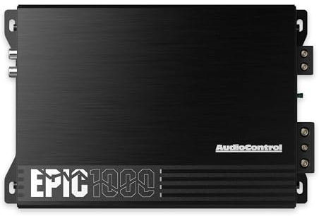AudioControl EPIC1000 Epic Series 1000 Watt Compact Monoblock Car Audio Subwoofer Amplifier, Class D, Epic Boost, Subsonic Filter, Low Pass Filter, ACR-E Remote Bass Knob, Epicenter Link