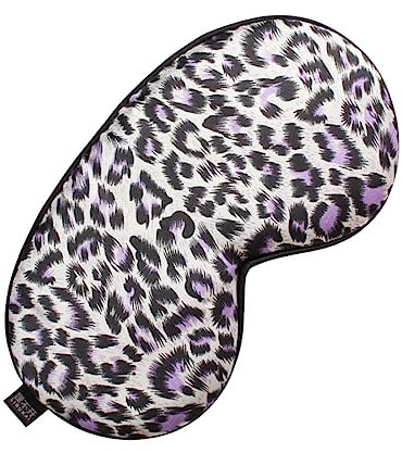 MUSISALY Schlafmaske Aus Seide Mit Leopardenmuster Verstellbare Augenklappe Nasenfreie Augenmaske Schlafzubehör Für Zuhause Und Unterwegs