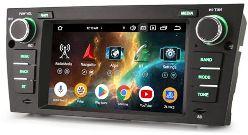 Erisin 8 Core 4GB+64GB Android 14.0 Autoradio per BMW 3er E90 E91 E92 E93 M3 con GPS Navigatore Supporto senza fili CarPlay Android Auto WiFi 4G DSP Bluetooth 5.0 USB DAB+ FM Radio CANBus Camera OBD2