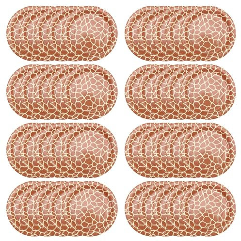 Ohulelks Vajilla Desechable con Estampado de Leopardo para Fiestas, Platos de Papel, Artículos para Fiestas con Estampados de Animales de