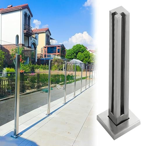 Morsetti per corrimano per scale per balaustre in vetro temperato - Sistema di ringhiere a pavimento per sicurezza interna ed esterna