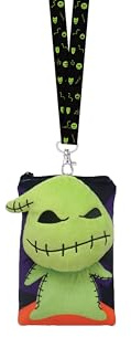 Disney Oogie Boogie Cordon en peluche avec porte-cartes