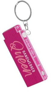 Schlüsselanhänger Mini-Zollstock Mini-Meterstab Geschenk (Pink - HandwerkerQueen - 3917141)