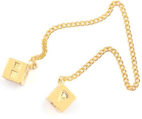 Aofocy Han Solo Würfel Anhänger Elegant Golden Cosplay Kostüm Zubehör Prop