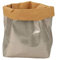 BIOZOYG Krempelbox Stuff Größe nachhaltiger Allzweck-Korb aus waschbarem Papier 0,55cm stark I Aufbewahrungskorb für Bad Kinderzimmer & Co I Geschenktüte Pflanzen Übertopf metallic Platinum