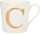 Depesche 5909.028 - Taza con asa (porcelana, 300 ml), diseño con texto C