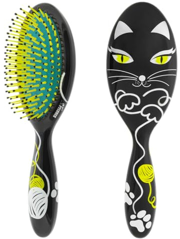 Pylones - Brosse à cheveux Ladypop - Grand modèle - Chat noir