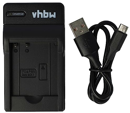 vhbw Chargeur USB de Batterie Compatible avec Panasonic Lumix DMC-FS35, DMC-FS37, DMC-FS40 Batterie Appareil Photo Digital, DSLR, Action cam