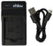 vhbw Chargeur USB de Batterie Compatible avec Panasonic Lumix DMC-FS35, DMC-FS37, DMC-FS40 Batterie Appareil Photo Digital, DSLR, Action cam
