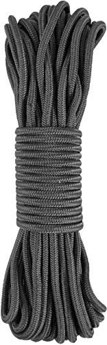 normani Stabiles Polypropylen-Seil, belastbar bis 250 kg universell einsetzbar Farbe Schwarz Größe 9mm/60m