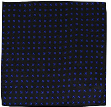 PB Pietro Baldini Einstecktuch für Herren aus 100% Seide - Elegante Einstecktücher für Anzug oder Sakko - 25 x 25 cm - schwarz blau