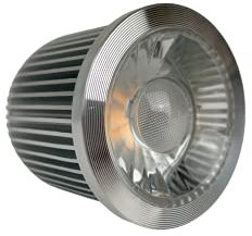 iq920 24 Volt RGB LED Spot, 8 Watt für standard Einbaufassungen “MR16”, RGB für z.B. Loxone, KNX, Comexio, DMX (Gehäuse silber)