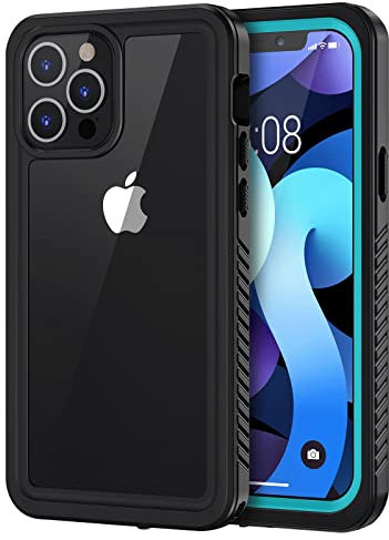 Lanhiem Case for iPhone 12 Pro (6.1 inch 2020), IP68 Waterproof Dustproof Shockproof with Built in Screen Protector, Full Body Protective Front and Back Cover for iPhone 12 Pro (Blue)